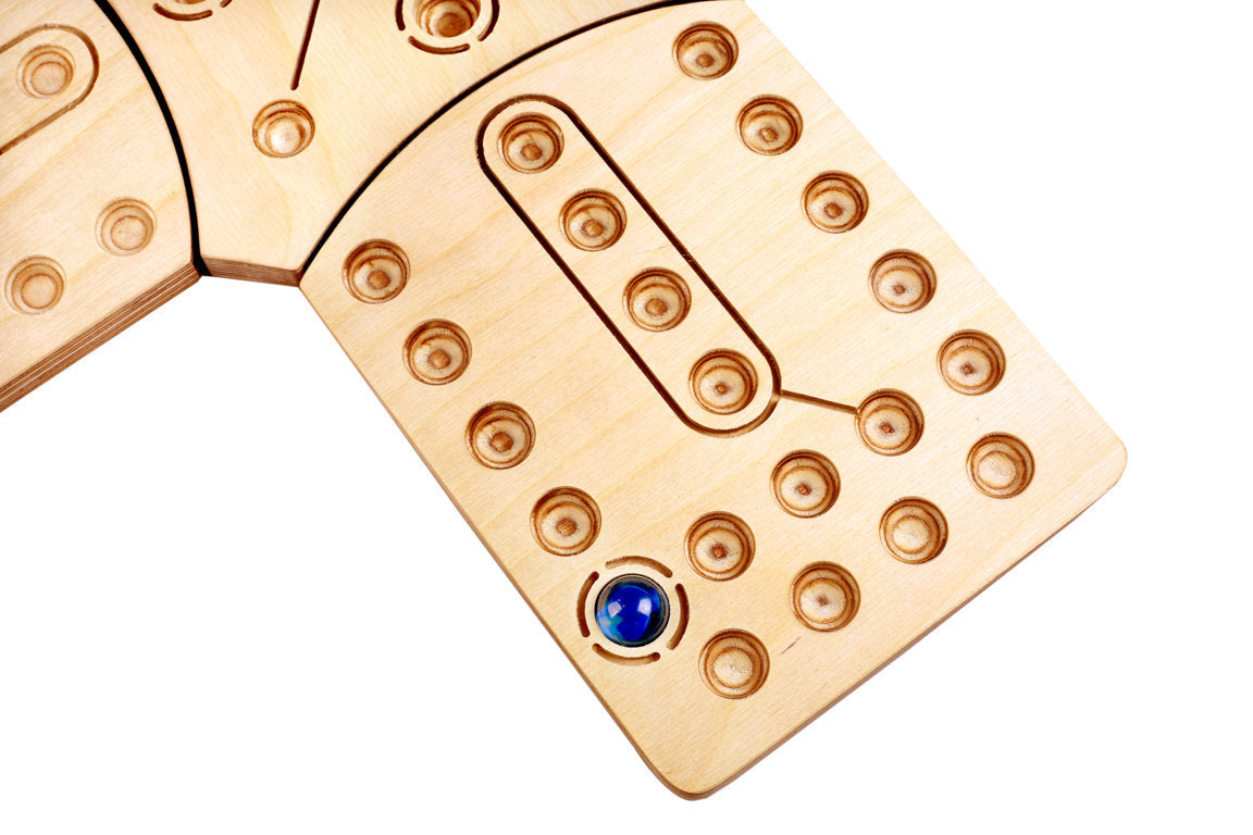 Wooden Aggravation Ludo Style Family Fun Board Game (4 Player)