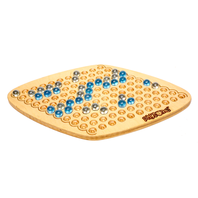 RhomLink | Hex Plywood 2 Players Table Top Wooden Board Game