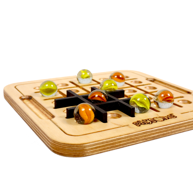 Hash-Me | Tic Tac Two | 2 Players Table Top Wooden Board Game