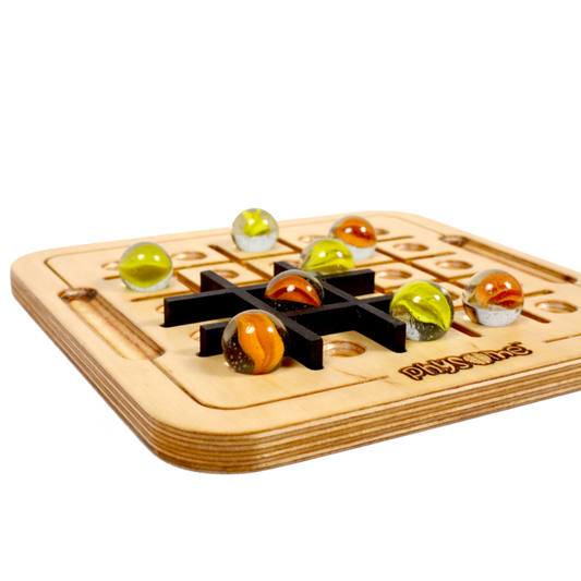 Hash-Me | Tic Tac Two | 2 Players Table Top Wooden Board Game