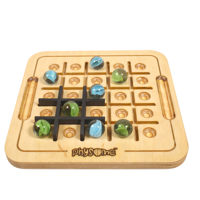 Hash-Me | Tic Tac Two | 2 Players Table Top Wooden Board Game