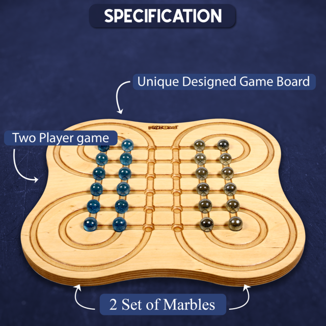 Sukarta | Surakarta 2 Players Table Top Wooden Board Game