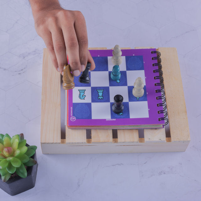Single Player Chess Board Game You Can Play Alone for The Whole Family 1 Player Chess Puzzle Chess Player Beginner to Experts Chess for Kids