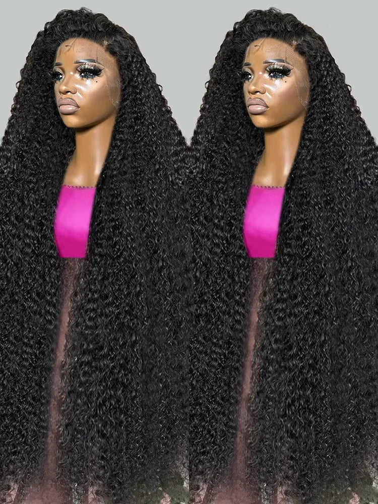 250% High Density 40 38 Inch Deep Wave 13x6 HD Lace Front Human Hair Wig Loose Water Wave Curly 13x4 Lace Frontal Wig Human Hair