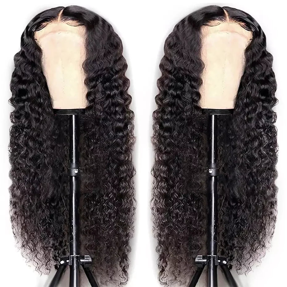 30 32 inch Transparent Deep Wave 13x6 Lace Front Human Hair Wigs 13x4 Lace Frontal Wig Human Hair Wigs 100% Human Hair Quality