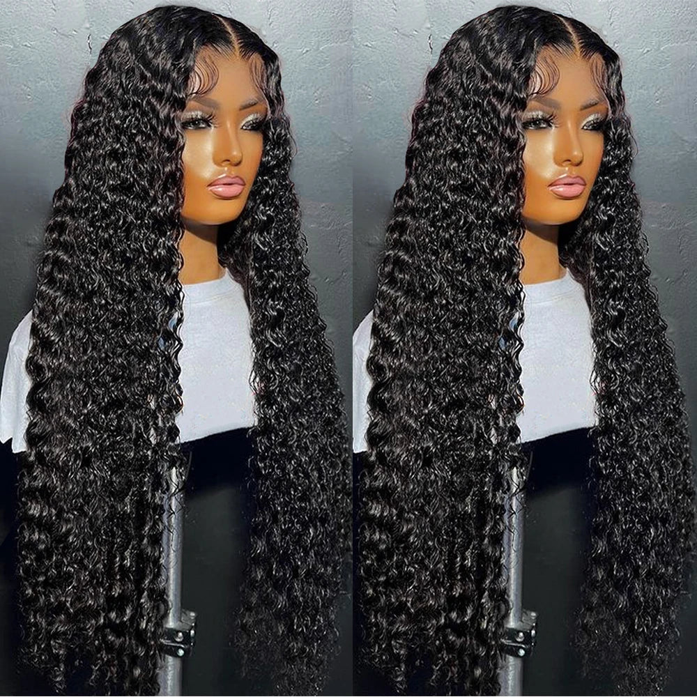30 32 inch Transparent Deep Wave 13x6 Lace Front Human Hair Wigs 13x4 Lace Frontal Wig Human Hair Wigs 100% Human Hair Quality