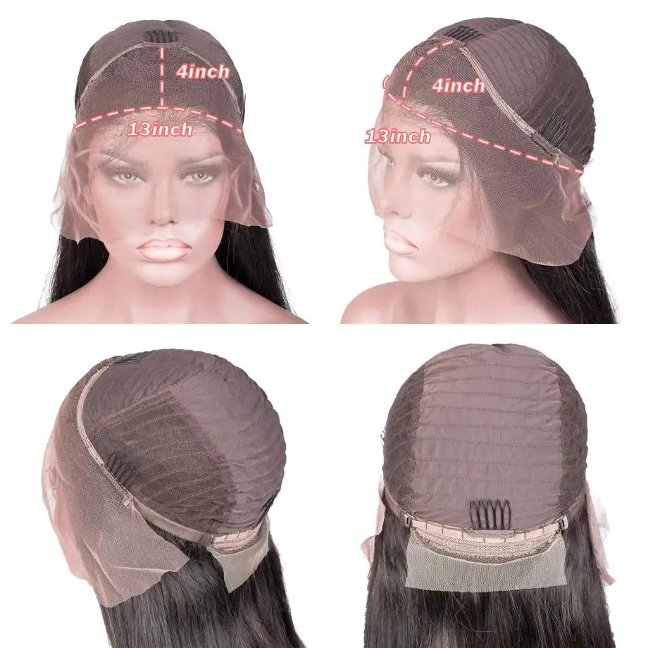 Super Sale Water Wave 13x4 Lace Front Real Human Hair Wigs For Black Women 30 Inch HD Wet And Wavy Loose Deep Wave Frontal Wig