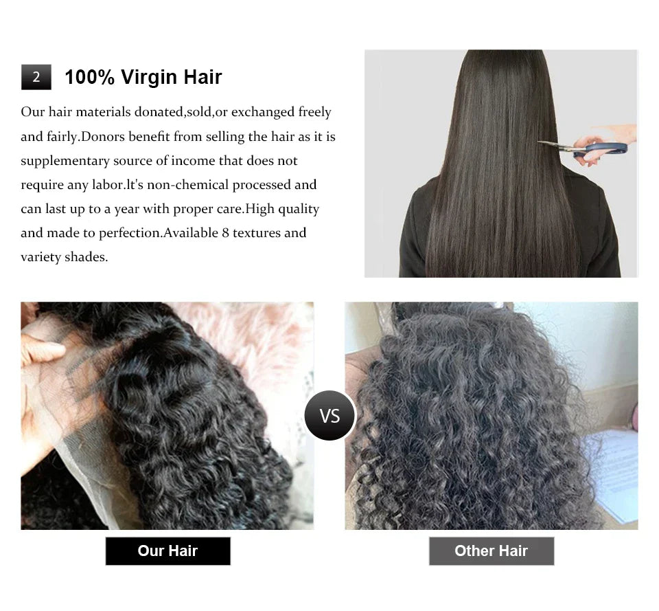 250 300 Density 13x6 HD Lace Frontal Wig Deep Wave Curly Human Hair Wigs For Women Water Wave 13x4 Lace Front Human Hair Wig 200
