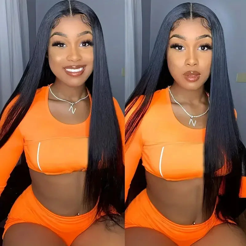 Brazilian 13x6 Lace Frontal Wig Bone Straight 13x4 Transparent Lace Front Human Hair Wigs For Black Women Pre Plucked Gabrielle