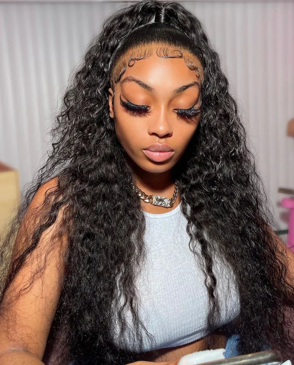 7X5 13X4 Water Wave Glueless Wig Ready to Wear PrePlucked 13X6 Deep Wave HD Lace Frontal Wig Curly Human Hair Wigs For Women