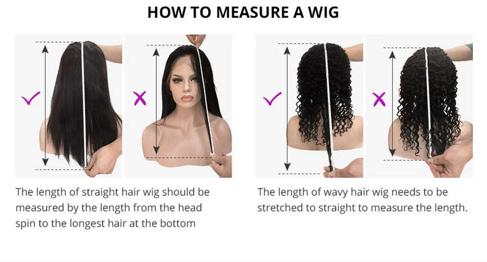 High Density 300% 40 46 Inch Deep Wave 13x6 HD Lace Front Human Hair Wig Water Wave Curly 13x4 360 Lace Frontal Wigs Human Hair