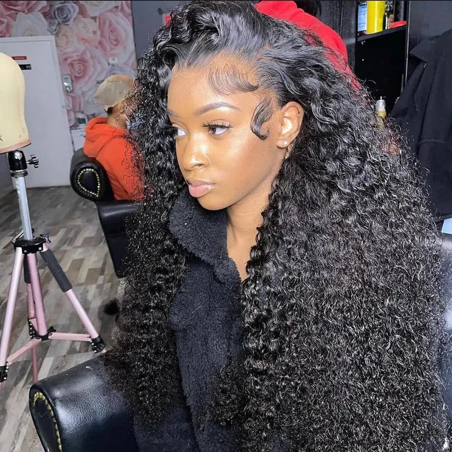 Super Sale Water Wave 13x4 Lace Front Real Human Hair Wigs For Black Women 30 Inch HD Wet And Wavy Loose Deep Wave Frontal Wig