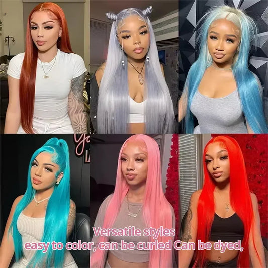 613 Honey Blonde 13x6 HD Lace Frontal Human Hair Wigs Transparent Brazilian Straight 13x4 Lace Frontal Human Hair Wigs For Women