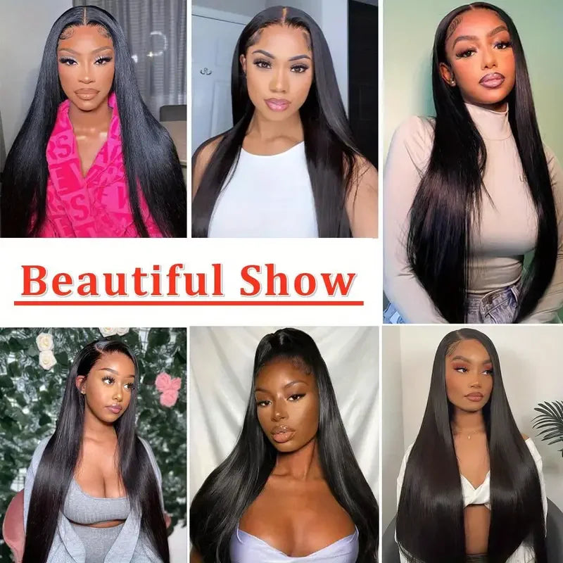 Brazilian 13x6 Lace Frontal Wig Bone Straight 13x4 Transparent Lace Front Human Hair Wigs For Black Women Pre Plucked Gabrielle
