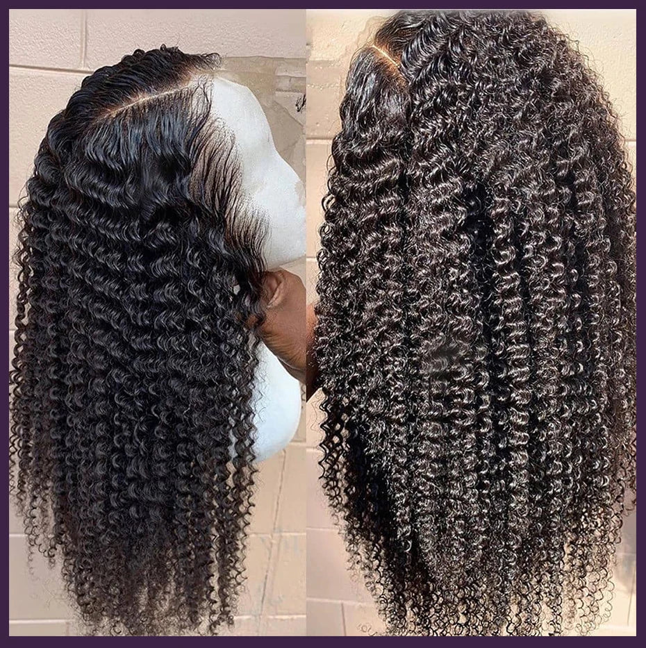 300% Density 40 46 Inch Deep Wave 13x6 HD Lace Front Human Hair Wig Loose Water Curly 13x4 Lace Frontal Wig Human Hair For Women