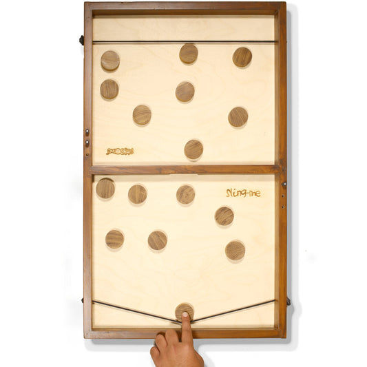 Sling-Me Fast Sling Puck Games Table Top Wooden Board Game